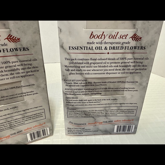 Goldessence Essential Oil and Dried Flowers Rose and Lavender New In Box - Picture 6 of 6